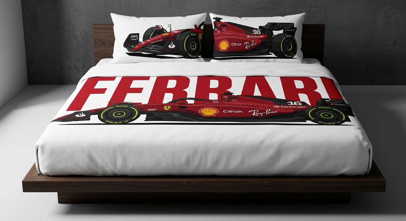 SNAGG Engine Series — Ferrari F1 Bedcover Set